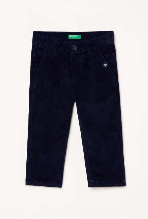 UNITED COLORS OF BENETTON Boys Solid Corduroy Trousers