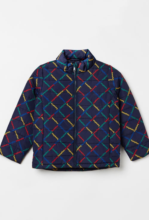 UNITED COLORS OF BENETTON Boys Printed Puffed Full Sleeves Jacket