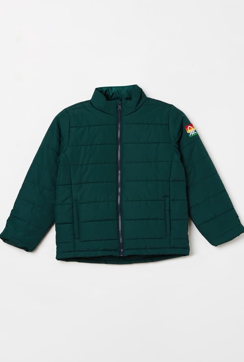 UNITED COLORS OF BENETTON Boys Printed Puffed Full Sleeves Jacket