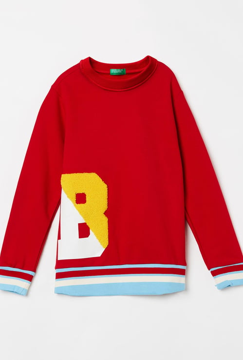 UNITED COLORS OF BENETTON Boys Printed Full Sleeves Sweatshirt