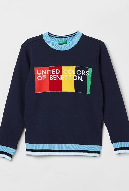 UNITED COLORS OF BENETTON Boys Printed Full Sleeves Sweatshirt