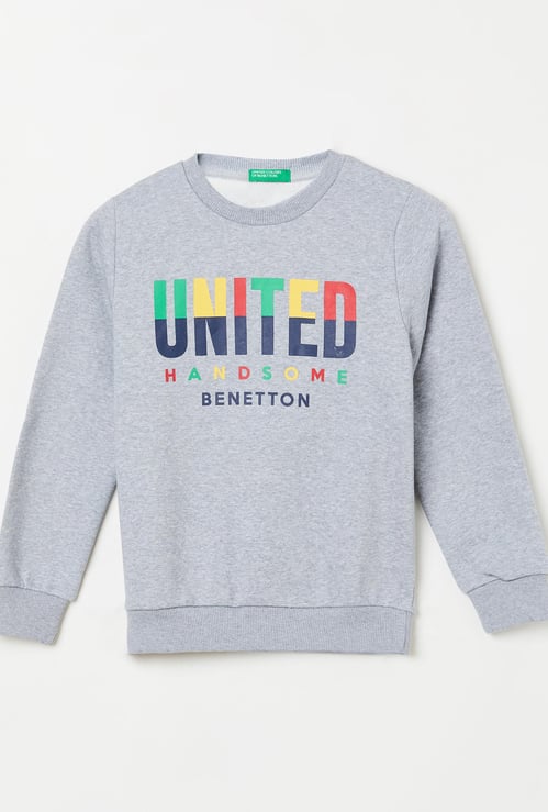 UNITED COLORS OF BENETTON Boys Printed Full Sleeves Sweatshirt