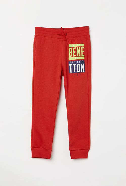 UNITED COLORS OF BENETTON Boys Printed Drawstring Waist Joggers