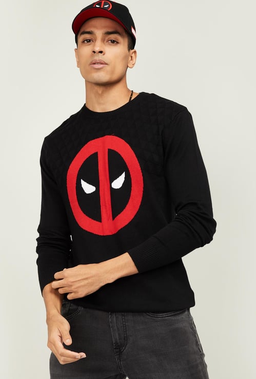FREE AUTHORITY Men Textured Full Sleeves Sweater