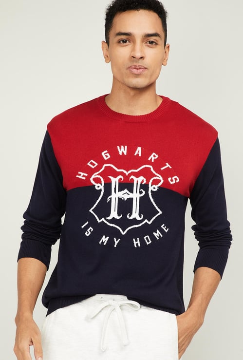 FREE AUTHORITY Men Printed Crew Neck Sweatshirt