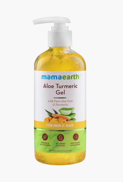 MAMAEARTH Aloe Turmeric Gel For Skin & Hair- 300ml