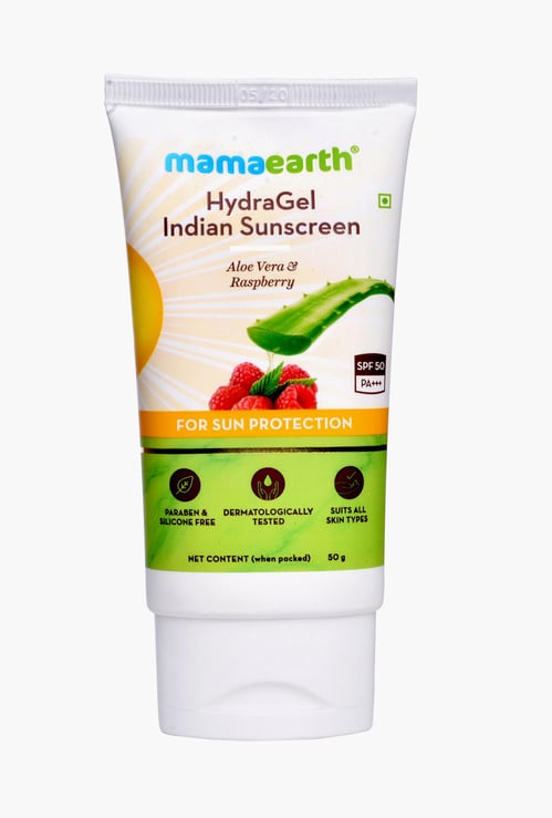 MAMAEARTH Aloe Vera and Raspberry Hydra Gel Sunsccreen