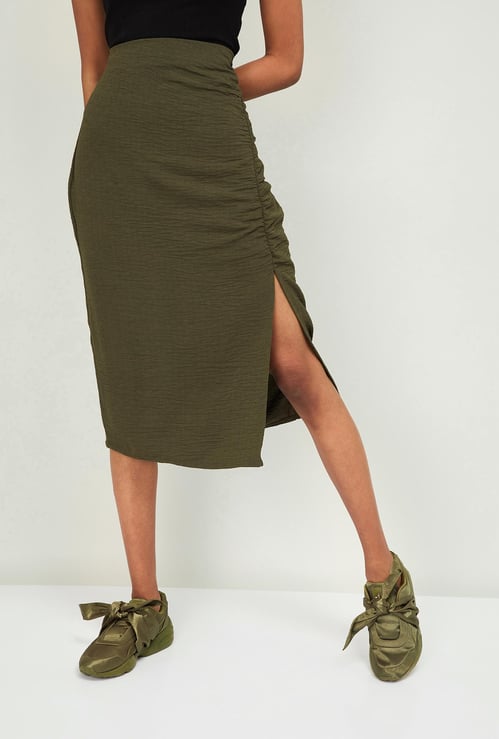GINGER Women Textured Skirt