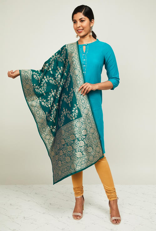 MELANGE Women Floral Print Dupatta