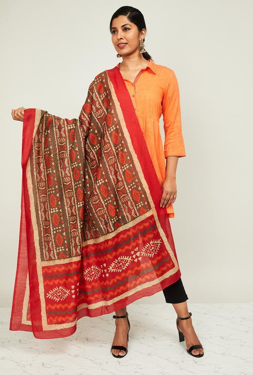 MELANGE Women Printed Dupatta