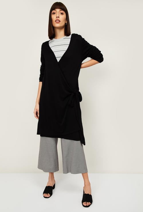 VAN HEUSEN Women Textured Longline Sweater
