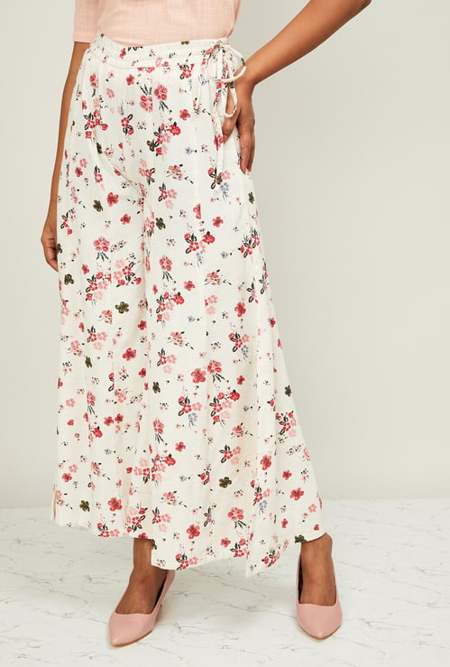 NEERUS Women Floral Print Palazzos