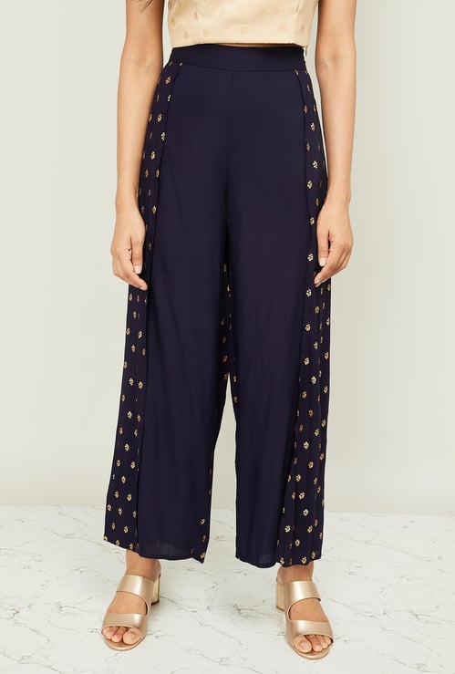 NEERUS Women Printed Elasticated Palazzos