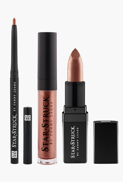 STAR STRUCK BY SUNNY LEONE - 3-Piece Lip Color Set - Bronze Beauty