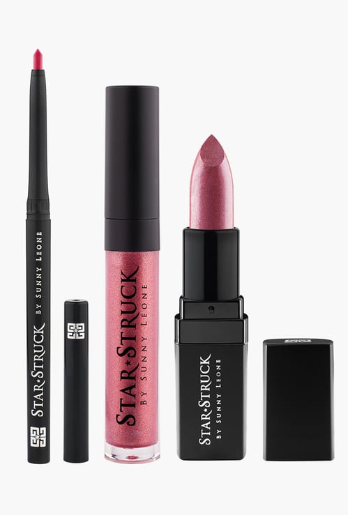 STAR STRUCK BY SUNNY LEONE - 3-Piece Lip Color Set - Berry Glimmer