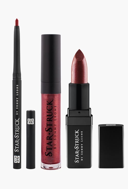 STAR STRUCK BY SUNNY LEONE - 3-Piece Lip Color Set - Midnight Twinkle
