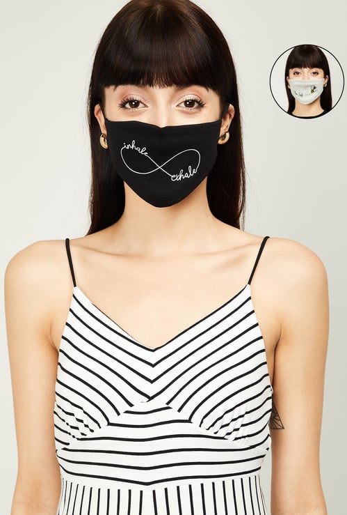 GINGER Women Printed Reusable Masks - Pack of 2