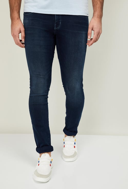 WRANGLER Men Stonewashed Slim Fit Jeans