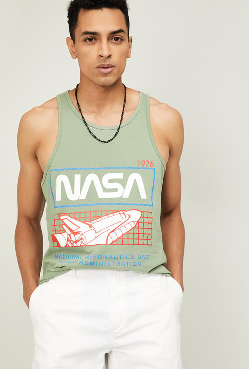 FREE AUTHORITY Men Printed Regular Fit Crew Neck T-shirt