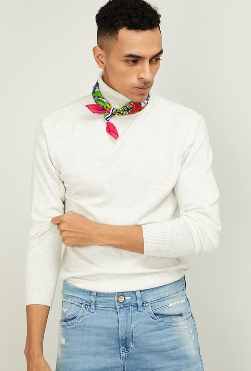 STATUS QUO Men Solid Turtle Neck Sweater