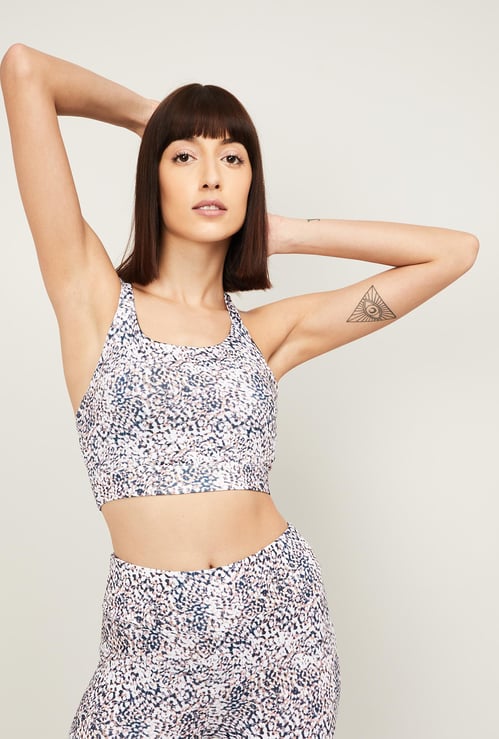 KAPPA Women Printed Padded Sports Bra