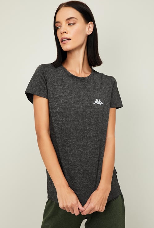 KAPPA Women Solid Round Neck T-shirt