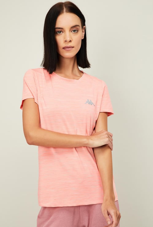 KAPPA Women Solid Round Neck T-shirt