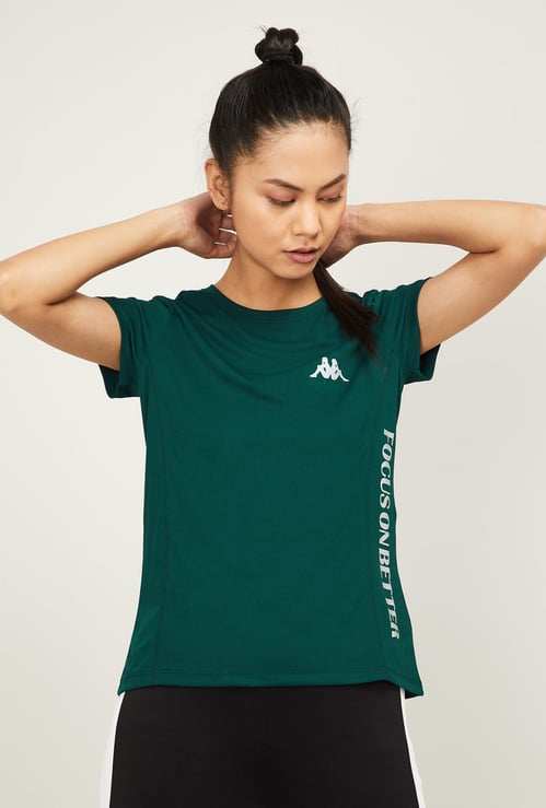KAPPA Women Printed Short Sleeves Crew Neck T-shirt