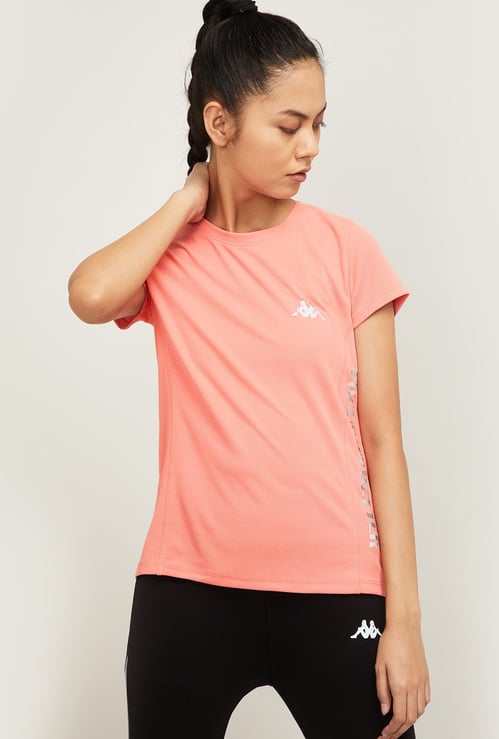 KAPPA Women Printed Short Sleeves Crew Neck T-shirt
