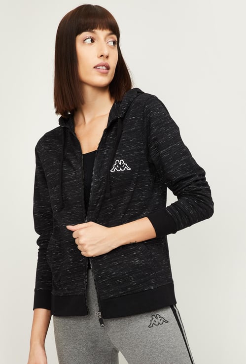 KAPPA Women Solid Hooded Sweatshirt