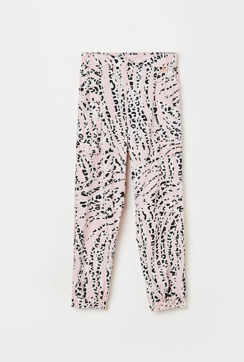 ANGEL & ROCKET Girls Printed Casual Joggers