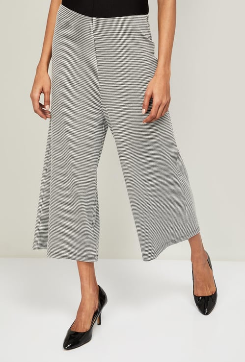 CODE Women Checked Culottes