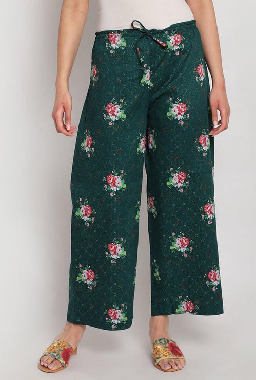 BIBA Women Printed Elasticated Palazzos