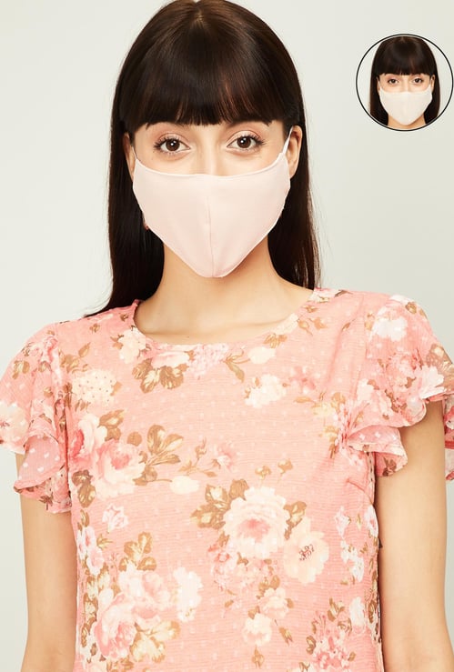 GINGER Women Textured Reusable Reversible Masks - Pack of 2