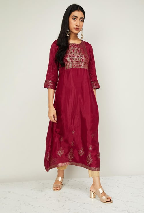 RANGRITI Women Printed A-line Kurta