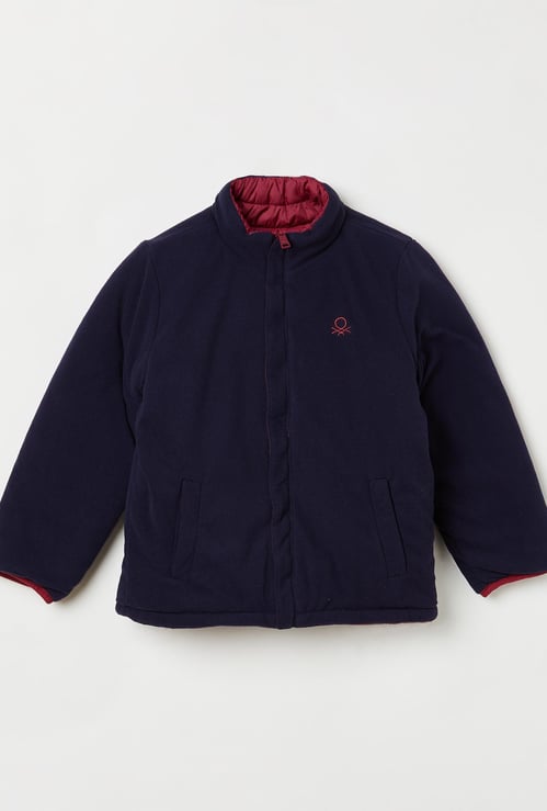 UNITED COLORS OF BENETTON Boys Quilted Reversible Jacket