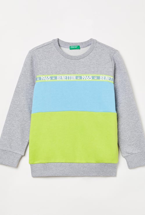 UNITED COLORS OF BENETTON Boys Printed Full Sleeves Sweatshirt