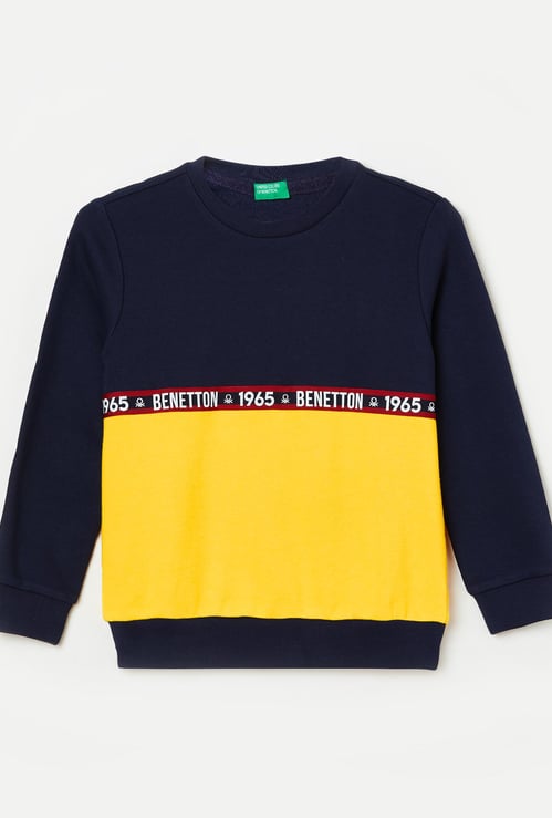 UNITED COLORS OF BENETTON Boys Printed Full Sleeves Sweatshirt