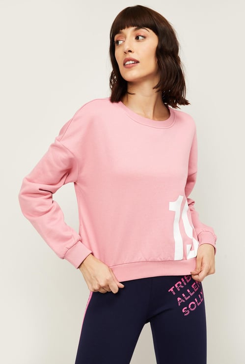 VERO MODA Women Printed Full Sleeves Sweatsirt