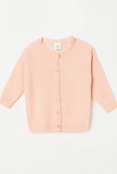 FS MINI KLUB Girls Solid Cardigan