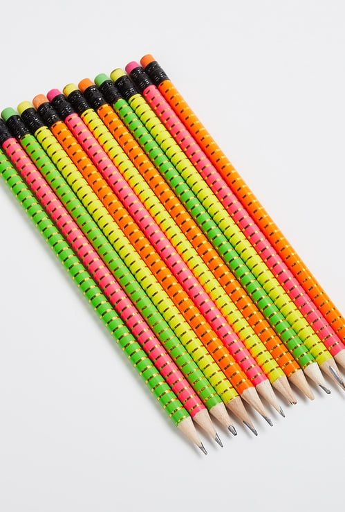 TONIQ KIDS Girls Printed Pencils- Pack of 12