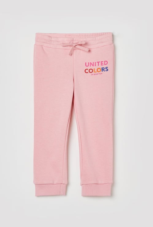 UNITED COLORS OF BENETTON Girls Printed Elasticated Track Pants