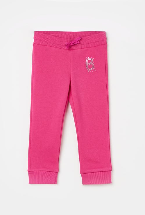 UNITED COLORS OF BENETTON Girls Embellished Drawstring Waist Joggers