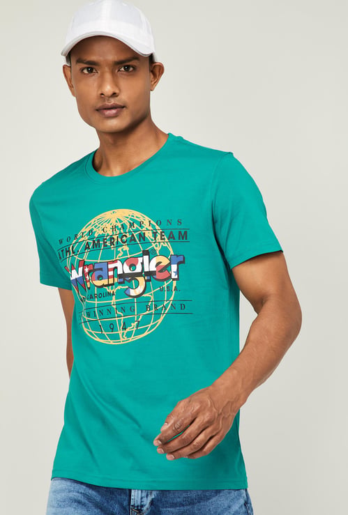 WRANGLER Men Typographic Print Regular Fit T-shirt