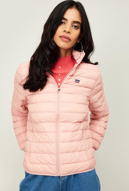 LEVI'S Women Solid Full Sleeves Quilted Jacket