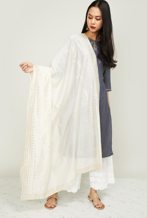 W Women Floral Print Dupatta