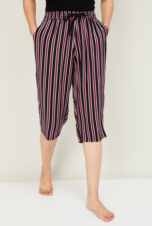 GINGER Women Striped Lounge Capris