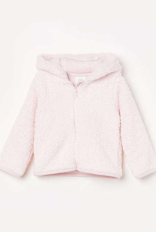 FS MINI KLUB Girls Fuzzy Hooded Jacket