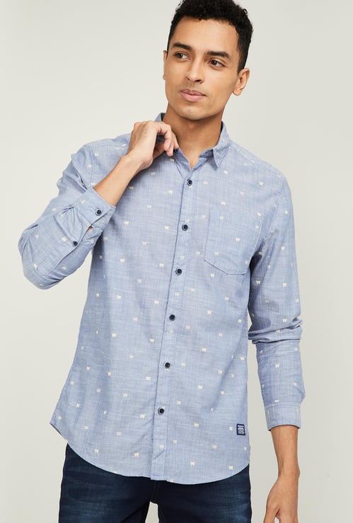 WRANGLER Men Printed Slim Fit Casual Shirt
