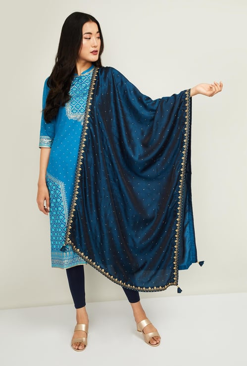 SPAN Women Embroidered Dupatta